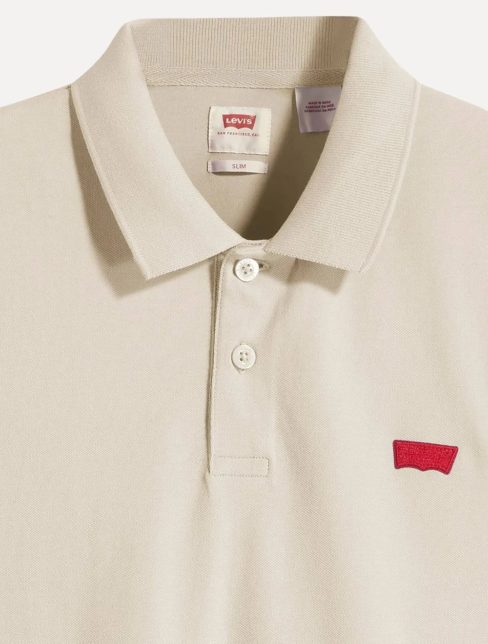 Polo Levis Masculina Slim Housemark Cáqui