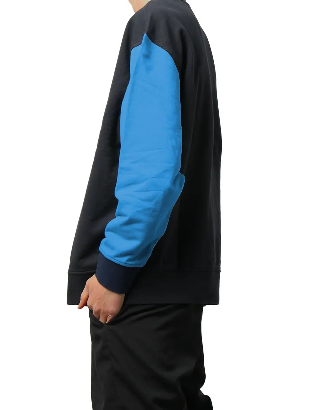 Moletom Levis Masculino Crewneck Fleece Embroidered Blue Preto
