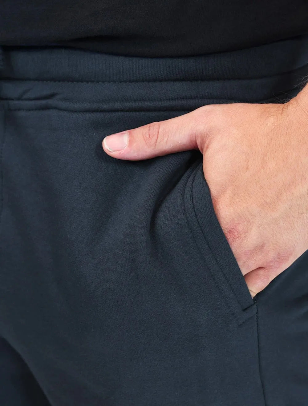 Calça Calvin Klein Masculina Moletom Back Logo Azul Marinho