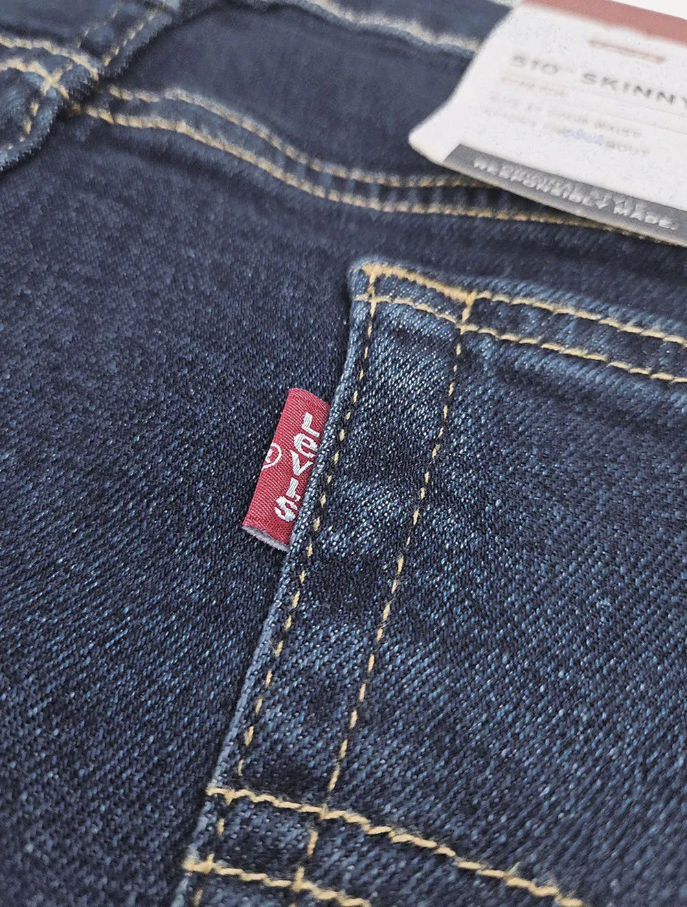 Calça Levis Jeans Masculina 510 Skinny Azul Escuro