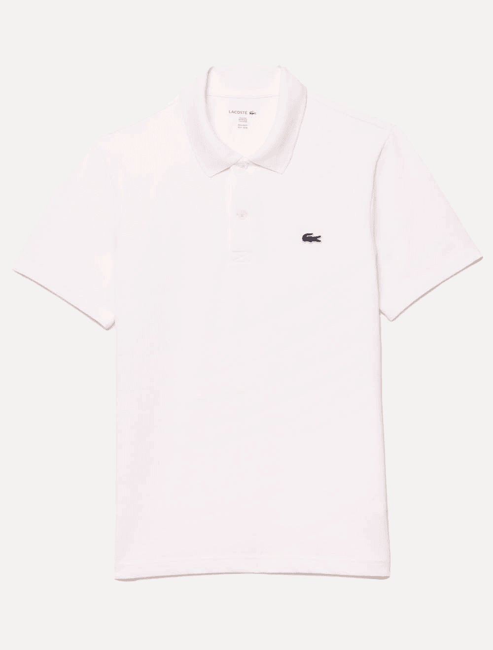 Polo Lacoste Masculina Regular Fit Pufe Branca