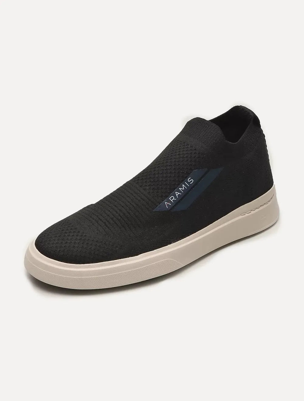 Tênis Aramis Masculino Slip On Journey K-nit Tan Preto