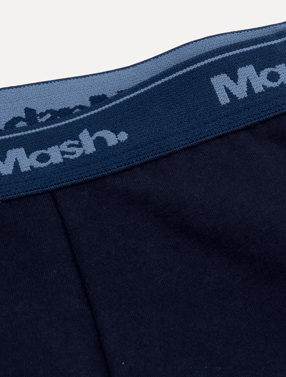 Cueca Mash Boxer Cotton Basic Azul Marinho e Escuro Pack 2UN