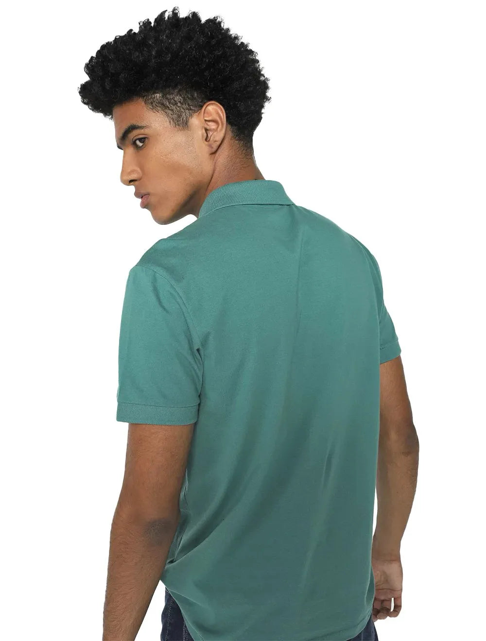 Polo Colcci Masculina Piquet Orange Logo Verde