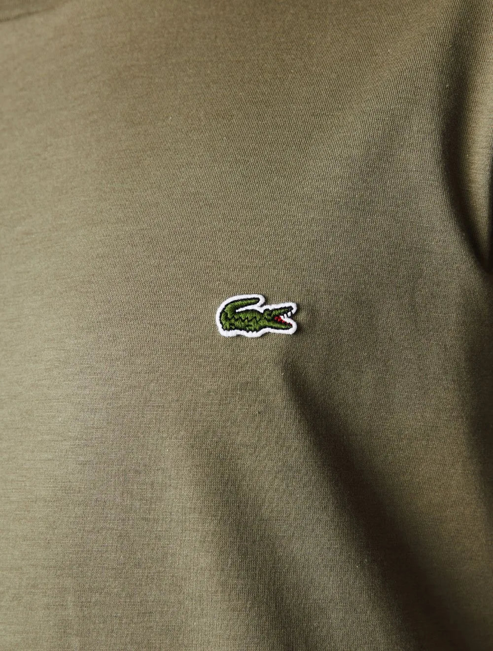 Camiseta Lacoste Masculina Jersey Pima Cotton Verde Militar