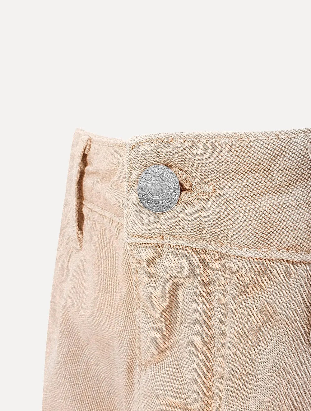 Bermuda Calvin Klein Jeans Destroyed Label Cáqui Claro