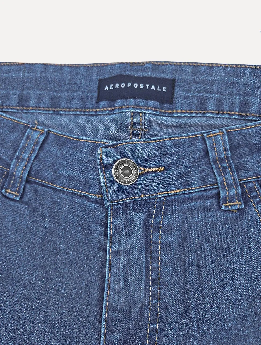Bermuda Aeropostale Masculina Jeans Walk Azul