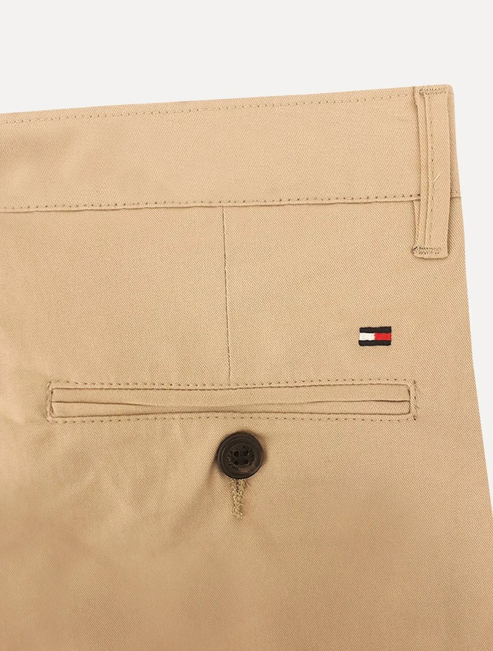 Bermuda Tommy Hilfiger Masculina de Sarja Stretch Cáqui Claro