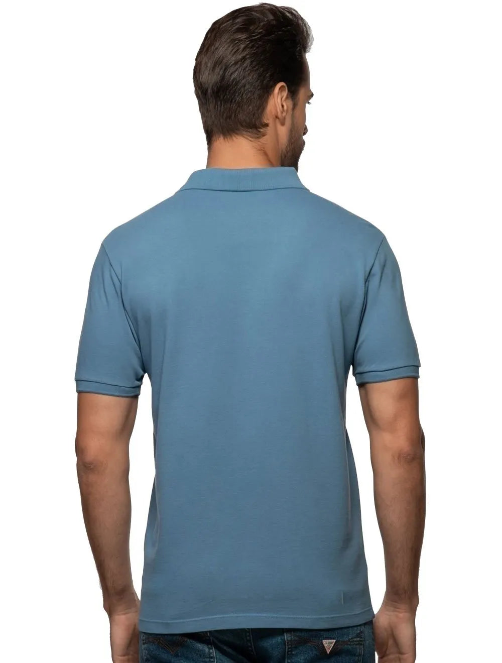 Polo Guess Masculina Piquet Rigel Blue Azul Índigo