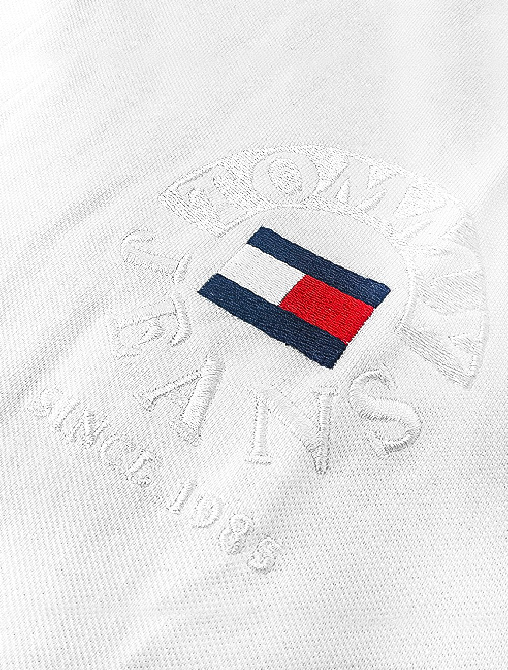 Polo Tommy Jeans Masculino Regular Timeless Circle Branca