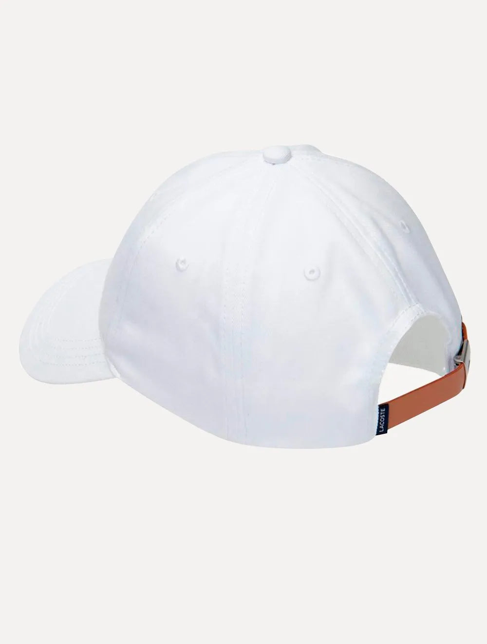 Boné Lacoste Casual Contrast Strep Logo Branco