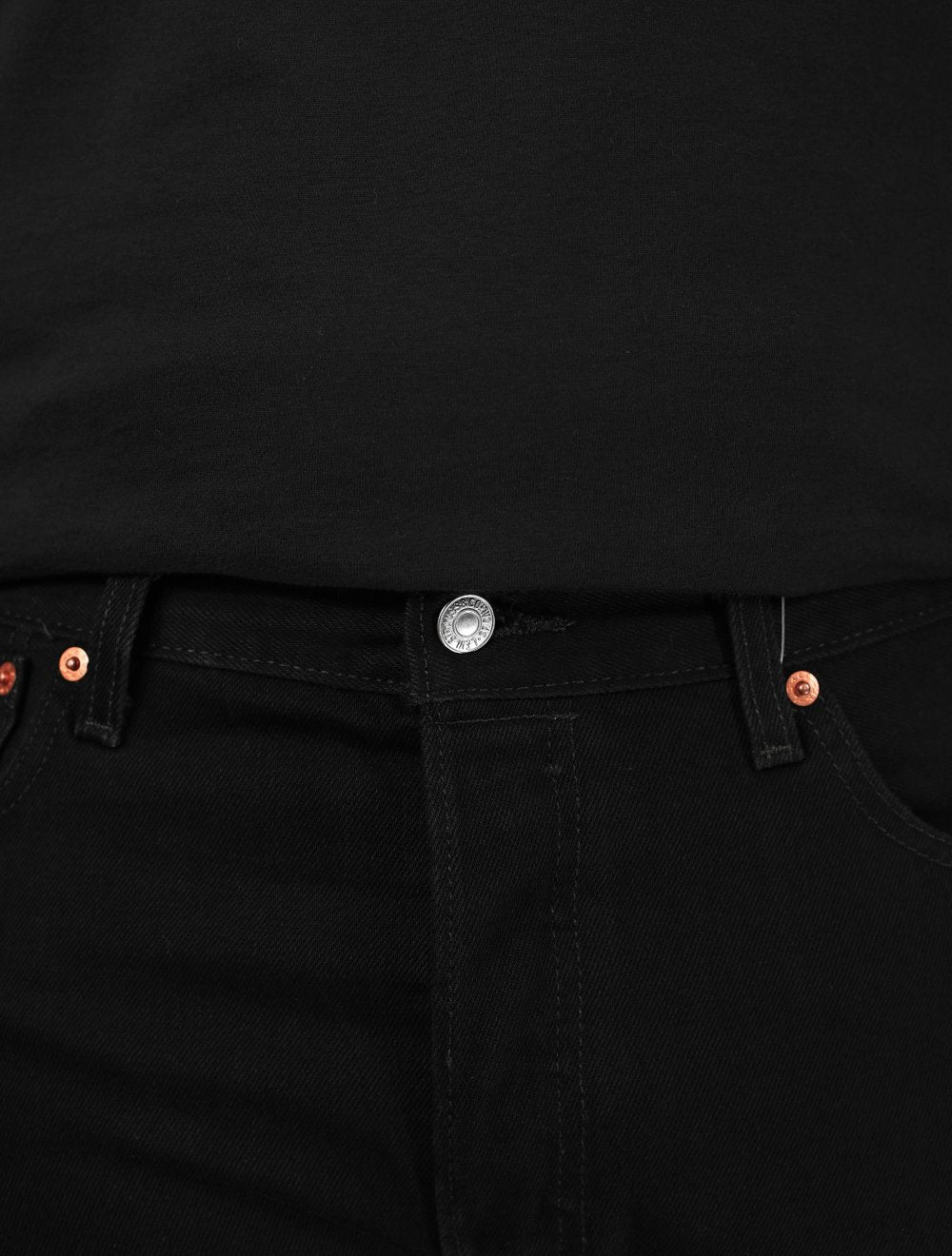 Calça Levis Jeans Masculina 501 Original Regular Preta