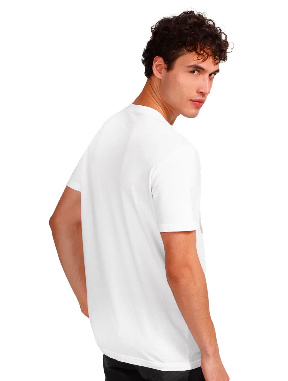Camiseta Ellus Masculina Classic Manual Script Branca