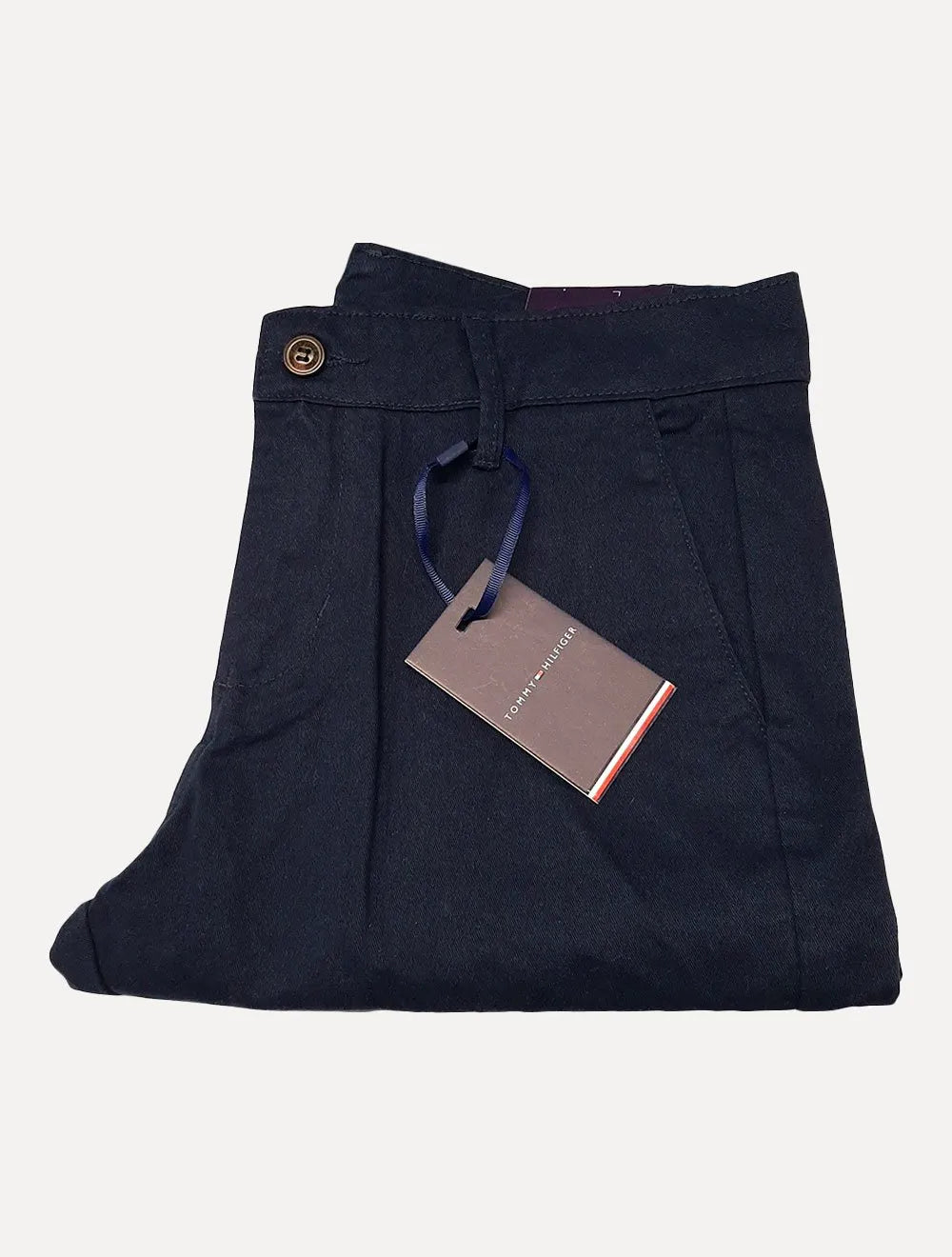 Calça Tommy Hilfiger Masculina de Sarja Brooklyn Azul Marinho