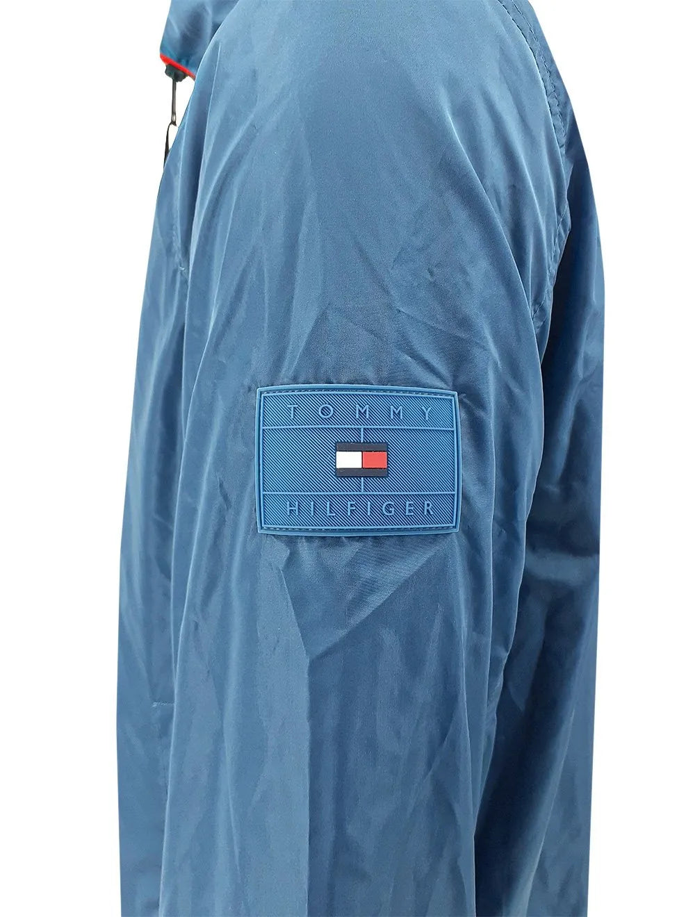 Jaqueta Tommy Hilfiger Masculina Windbreaker Flex Blouson Azul Claro