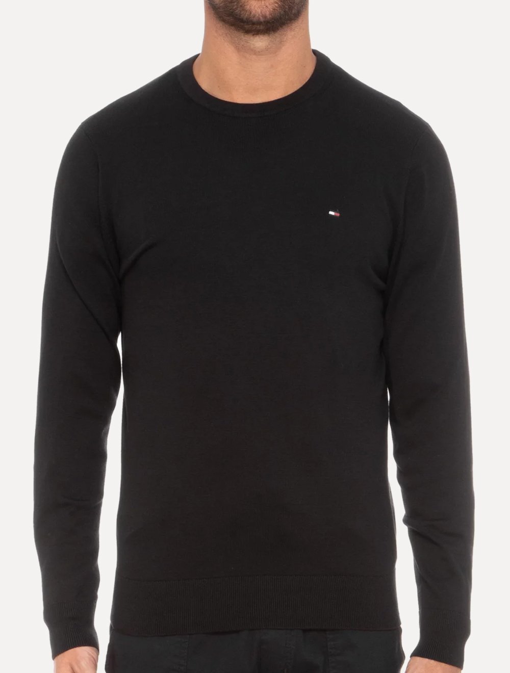 Suéter Tommy Hilfiger Masculino Signature Crewneck Preto