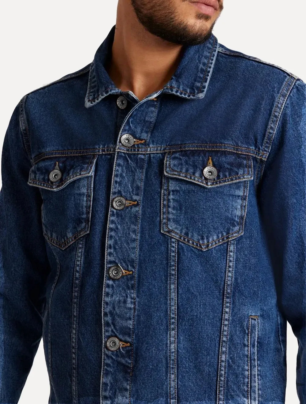 Jaqueta Aramis Jeans Masculina Sky Denim Azul Médio