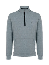 Blusa Dudalina Masculina Malha Flex Meio Ziper Cinza Mescla
