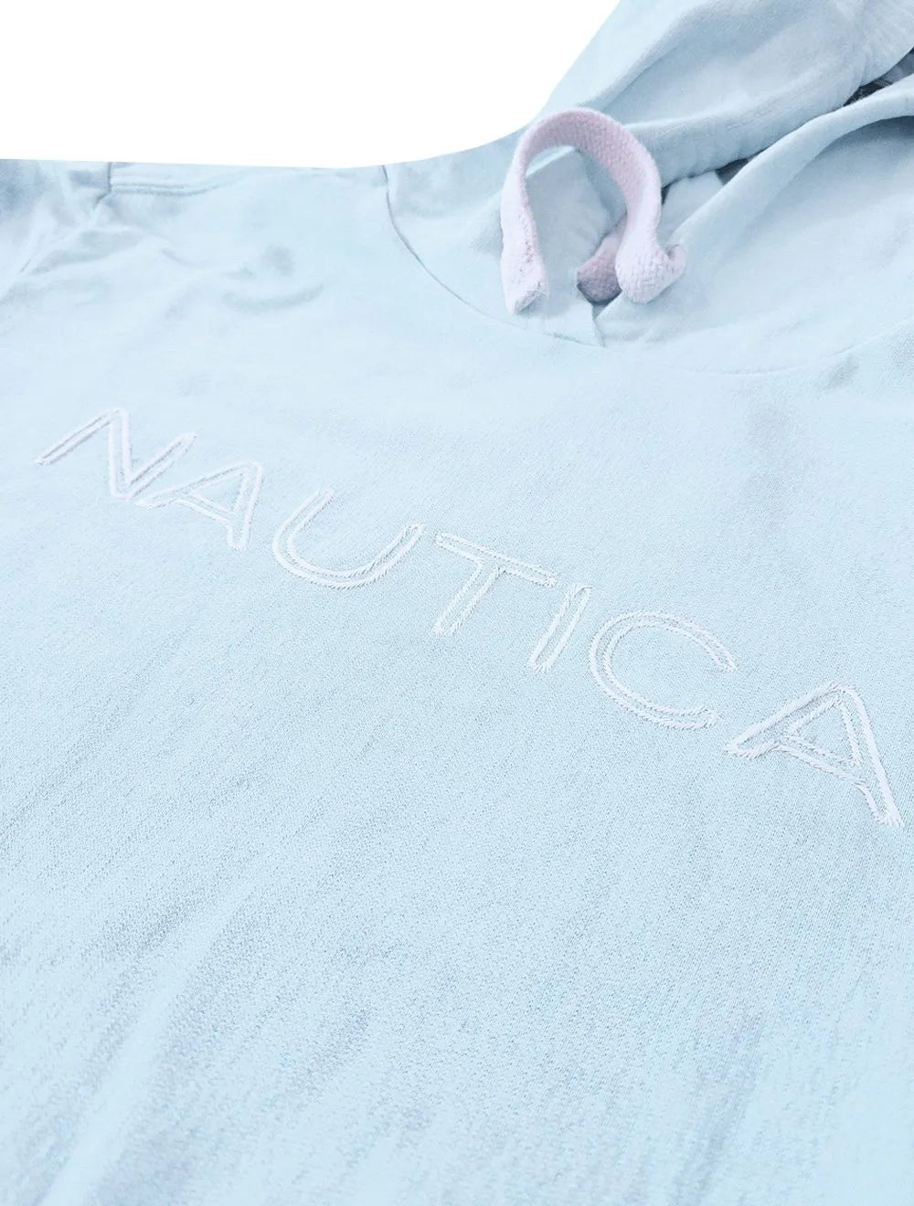 Moletom Nautica Masculino Hoodie Laundry Embroidered Azul Claro