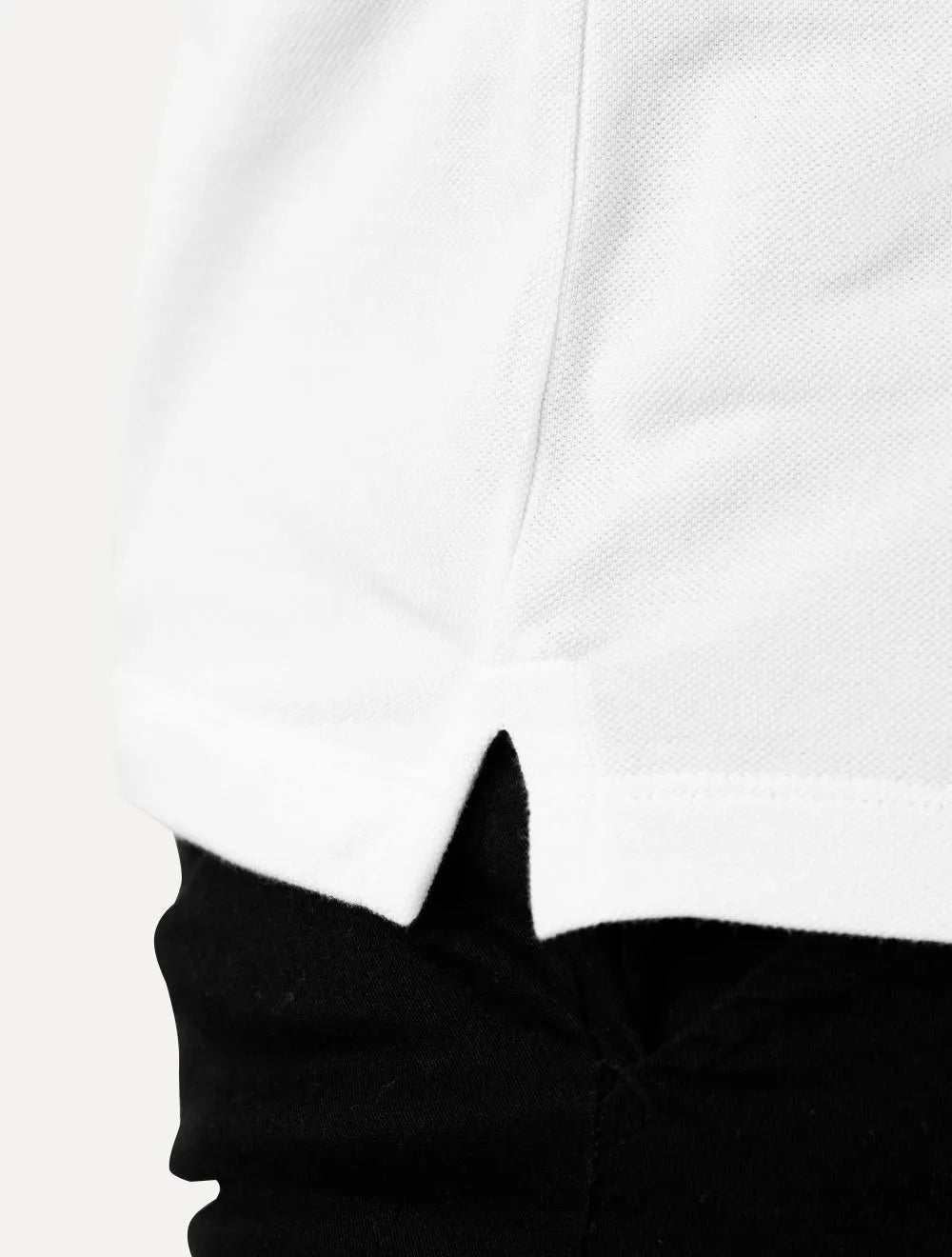 Polo Calvin Klein Masculina Piquet Slim Básica Sem Friso Branca