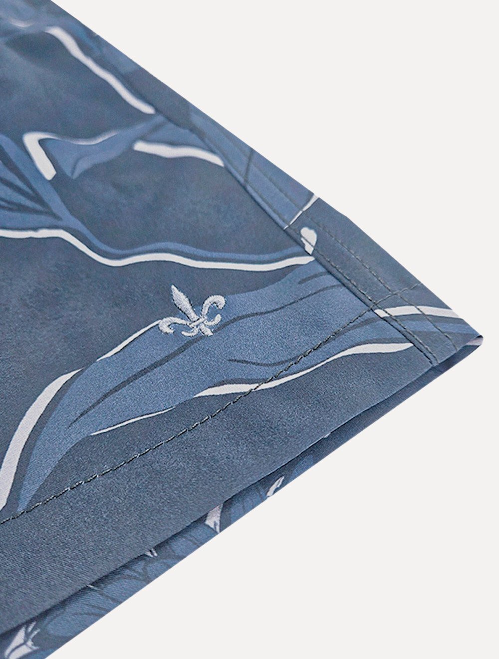 Short Dudalina Masculino D'Água Boxer Estampado Azul Marinho