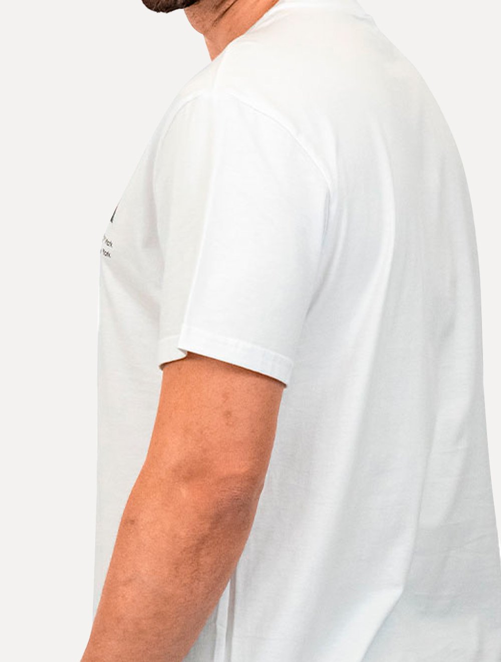 Camiseta Tommy Jeans Masculina Regular Essential Flag Text Branca