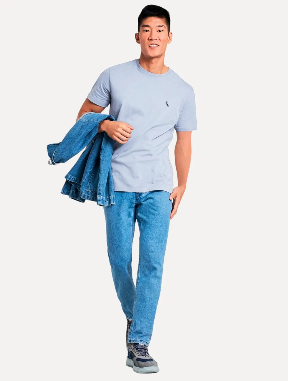 Camiseta Reserva Masculina Basic Navy Woodpecker Azul Claro