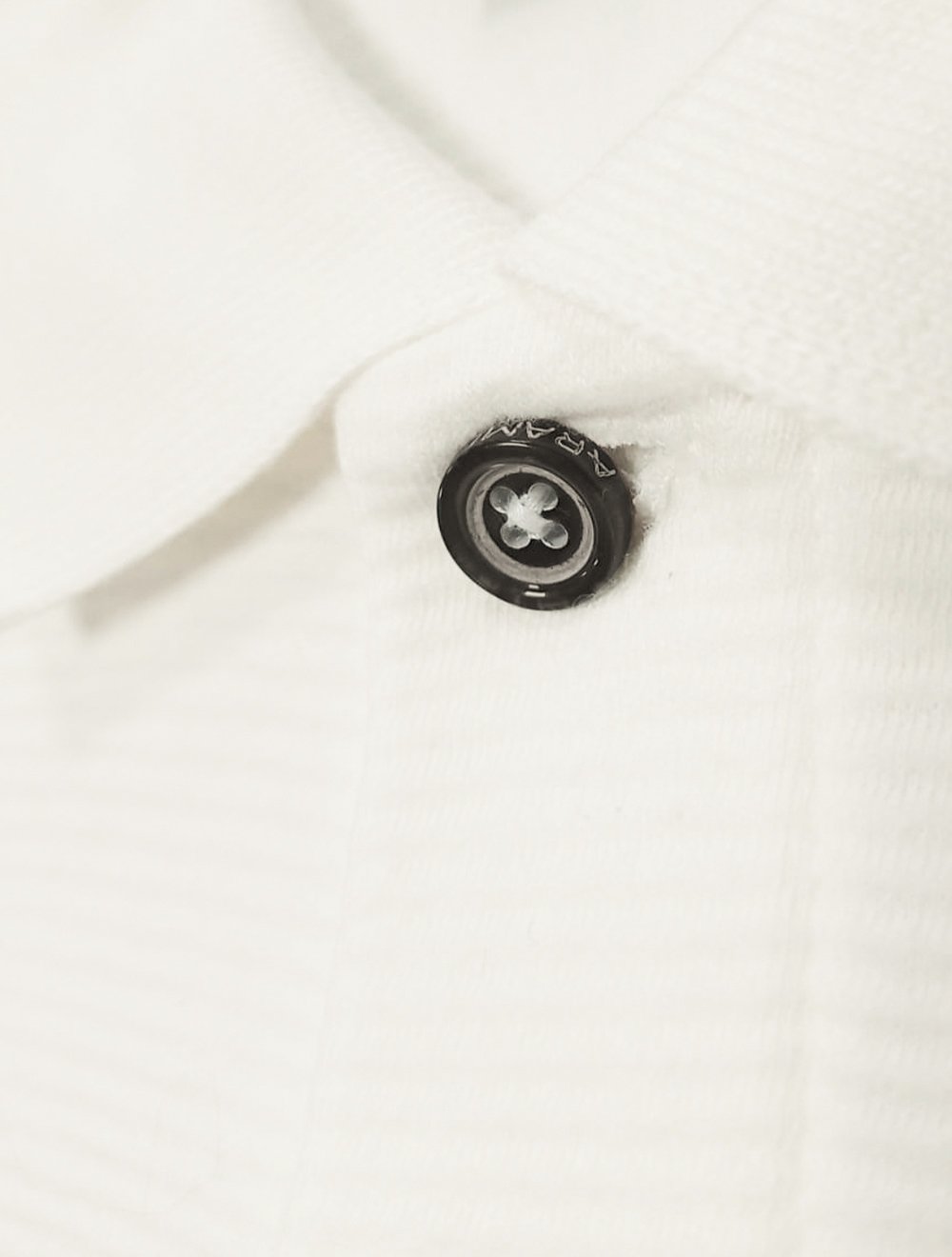Polo Aramis Masculina Suedine Canelado Off-White