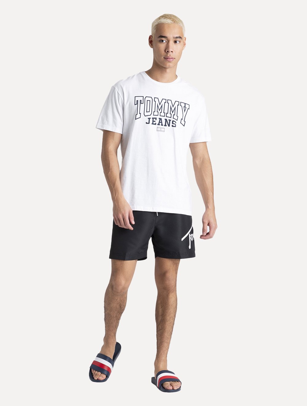 Camiseta Tommy Jeans Masculina Arc Entry Graphic Branca
