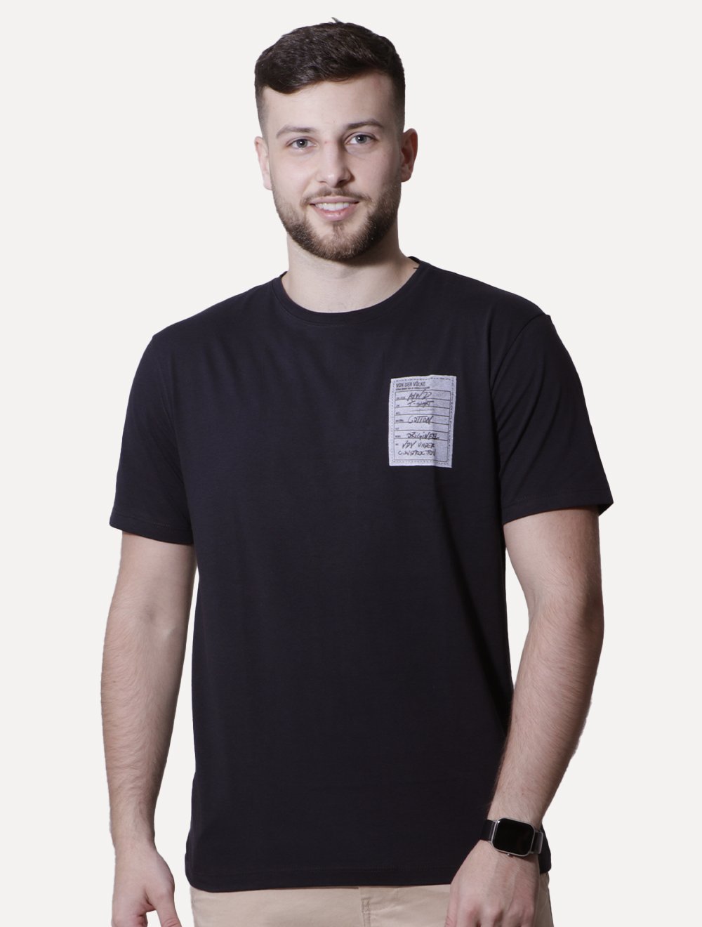 Camiseta Von der Volke Masculina Origineel Tag Preta