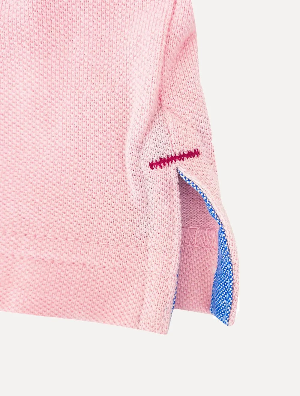 Polo Tommy Hilfiger Masculina Fit Ivy Rosa