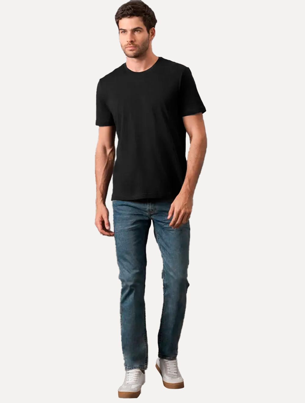 Camiseta Calvin Klein Jeans Masculina Crewneck Essentials Preta