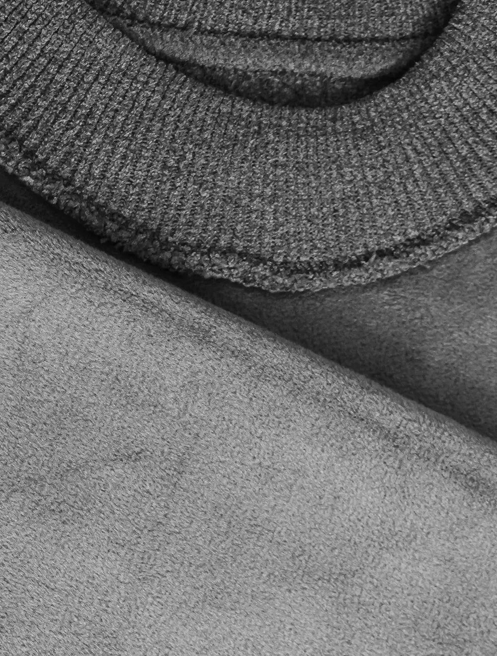 Suéter Masculino Slim Gola Média Grafite Mescla