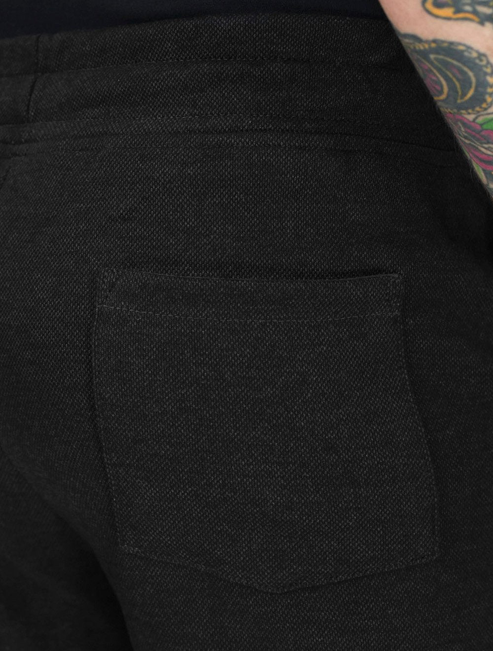 Calça Calvin Klein Masculino Moletom Jogger Logo Preto Mescla