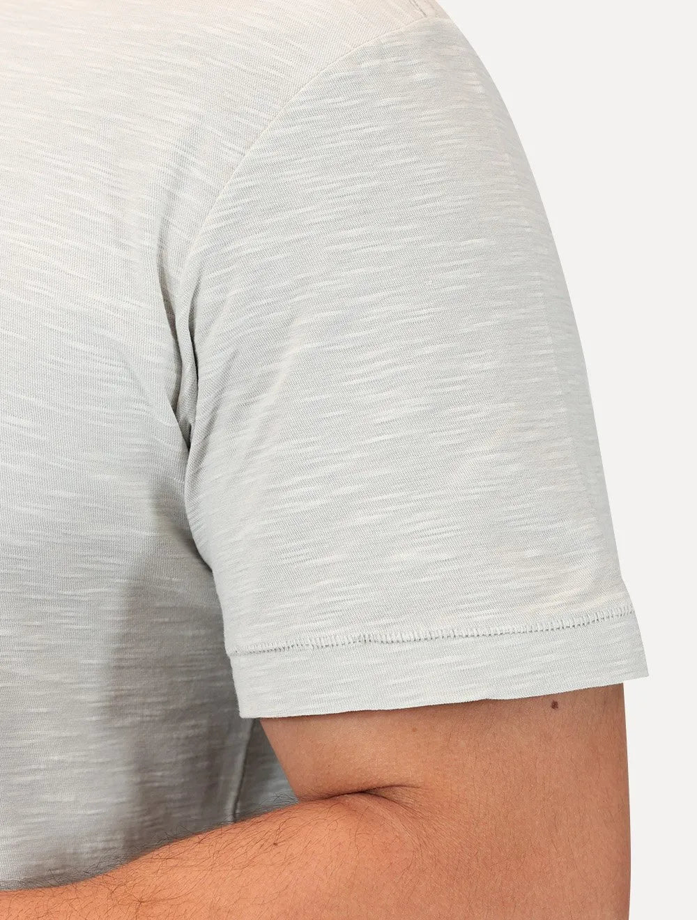 Camiseta Osklen Masculina Slim Rough Snow Clinic Areia