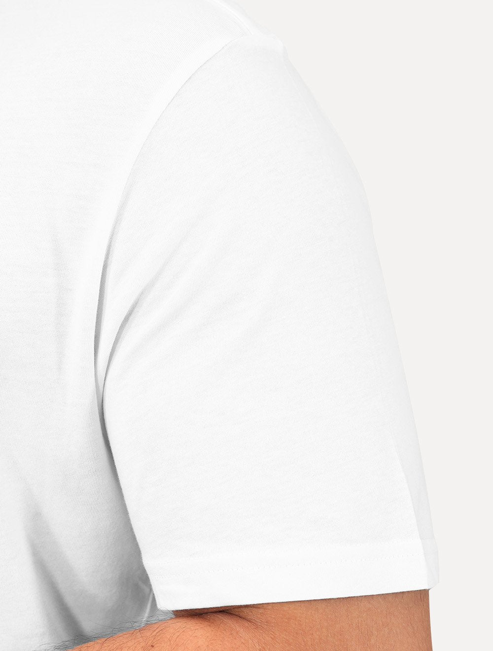 Camiseta Calvin Klein Jeans Masculina Crewneck Essentials Branca