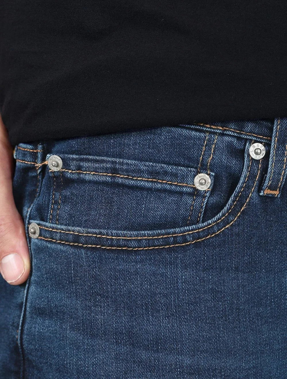 Calça Levis Jeans Masculina 510 Skinny Stretch Azul Médio