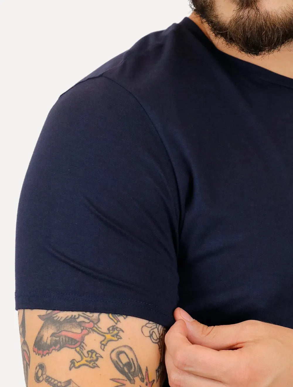 Camiseta Lacoste Masculina Jersey Pima Cotton Azul Marinho