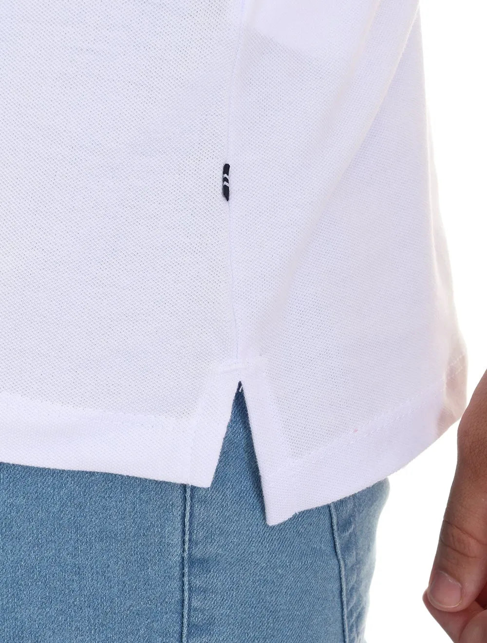 Polo Nautica Masculina Piquet Core Stamp Branca