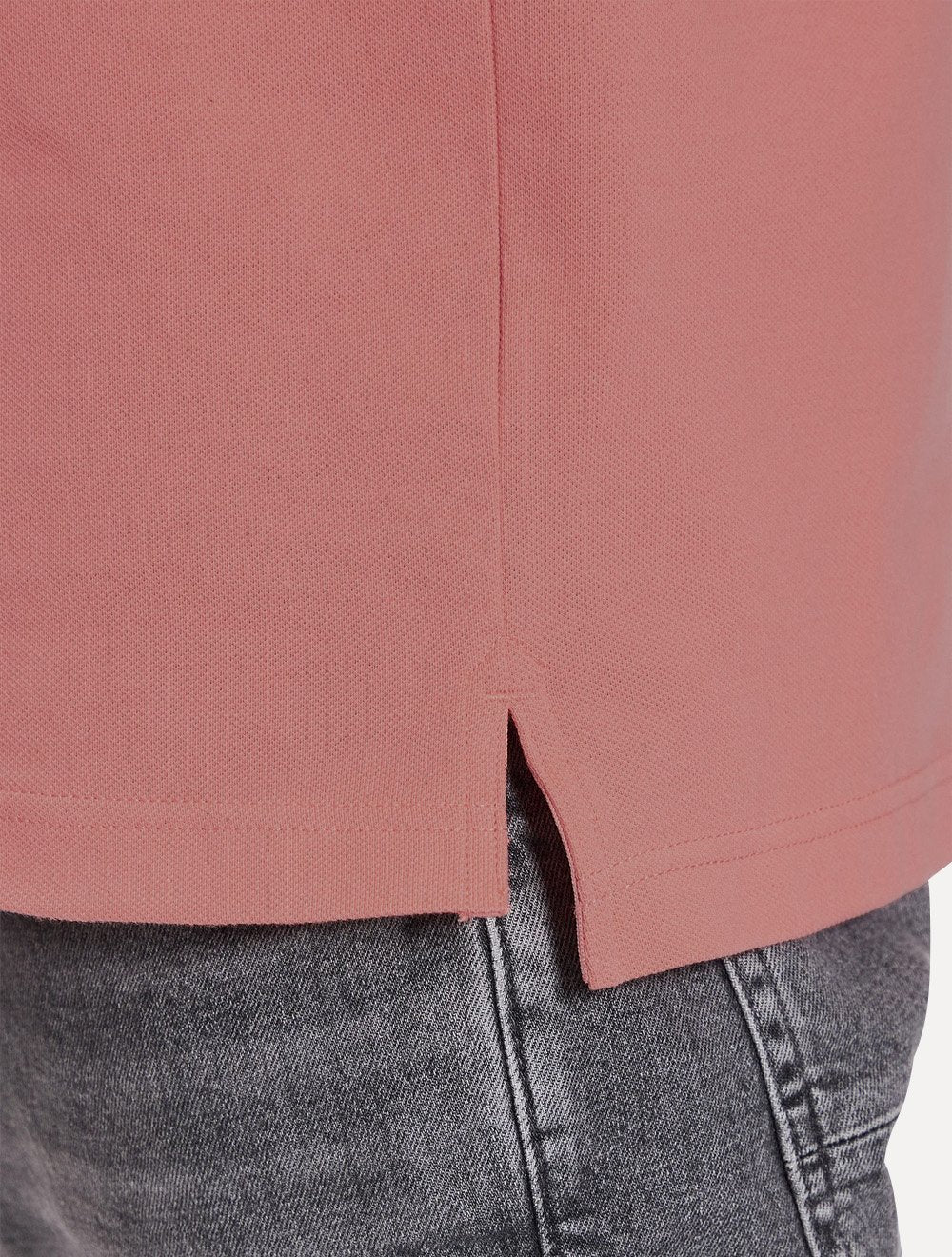 Polo Tommy Hilfiger Masculina Slim Piquet 1985 Rosé