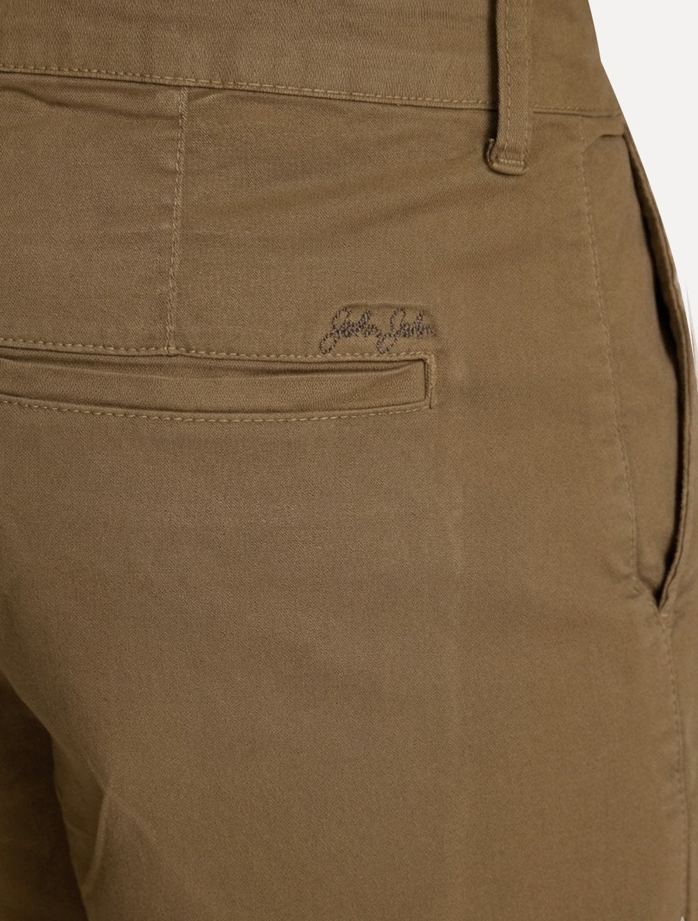 Bermuda John John Masculina Chino Portland Cáqui Escuro