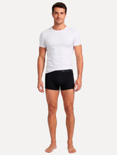 Cueca Reserva Masculina Boxer Monocromatico Cotton Preta Pack 3UN