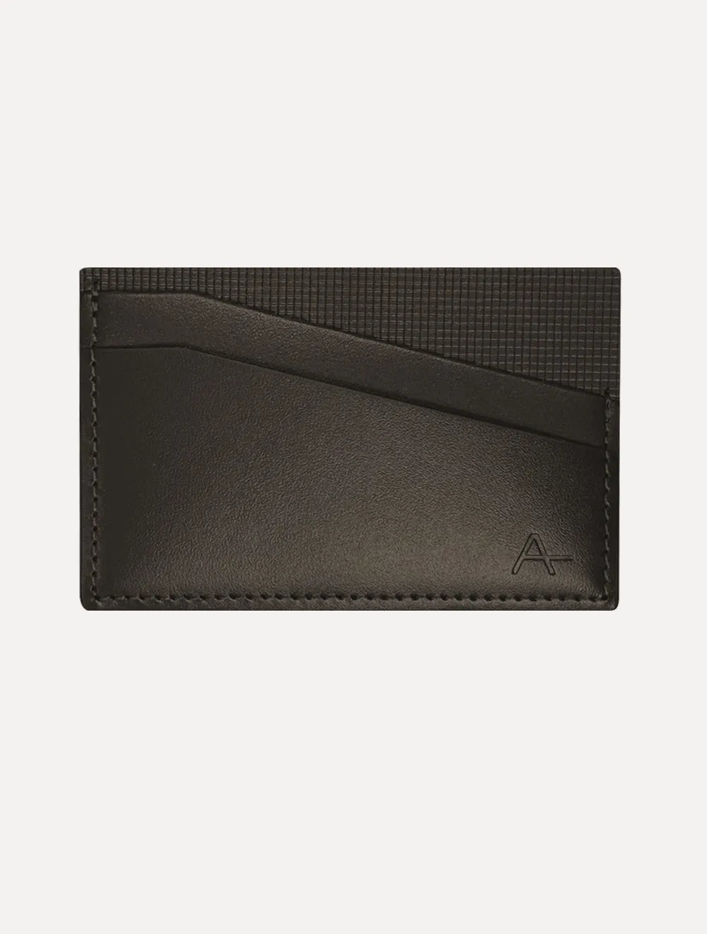 Kit Chaveiro e Porta Cartão Aramis Masculina Couro Texture Marrom Café