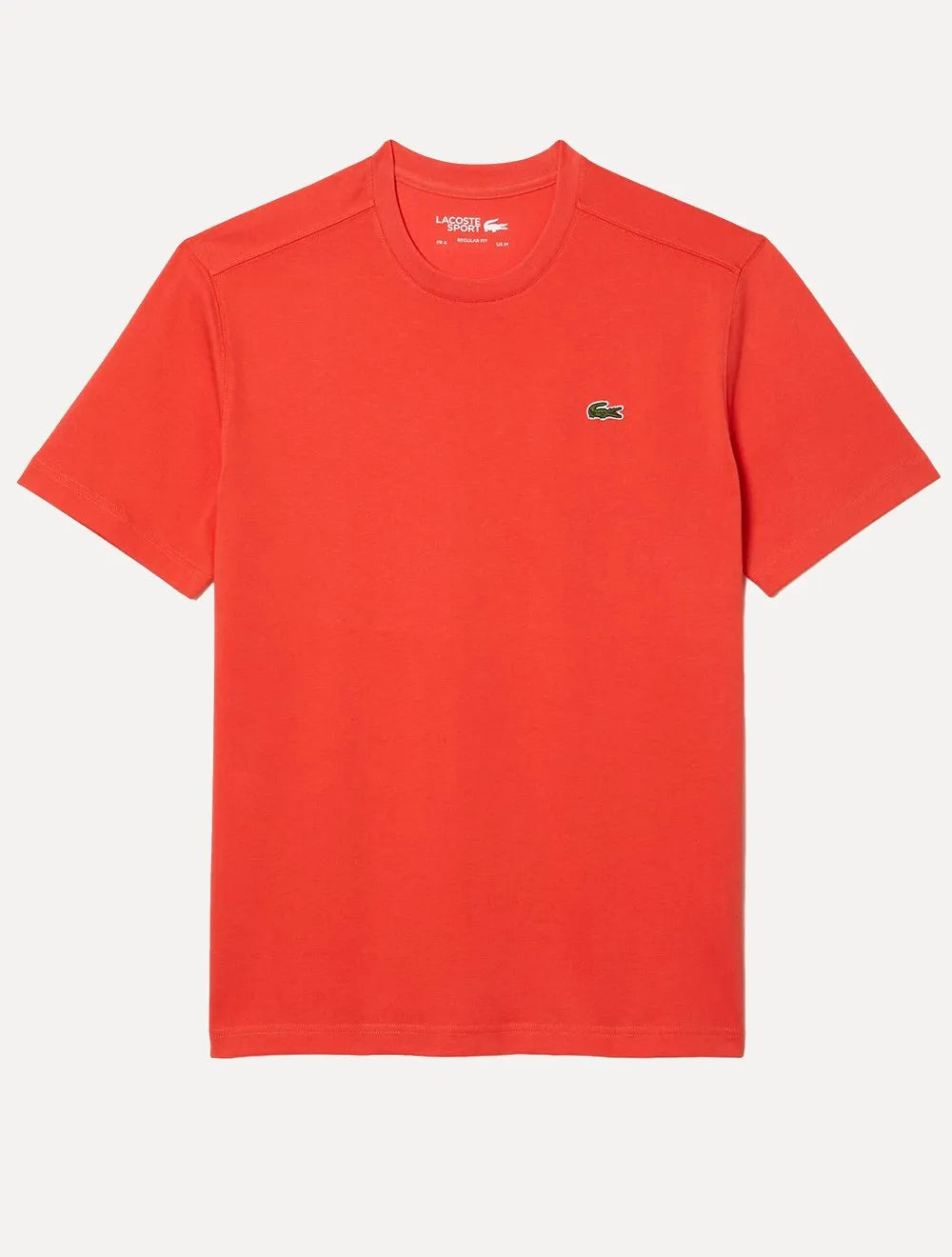 Camiseta Lacoste Masculina Sport Technique Logo Laranja