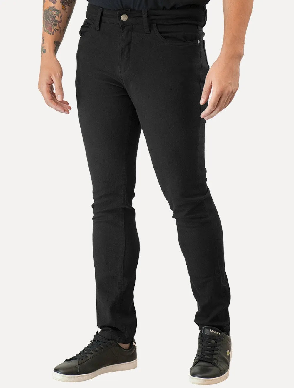 Calça Original Penguin Jeans Masculina Color Five Pockets Preta