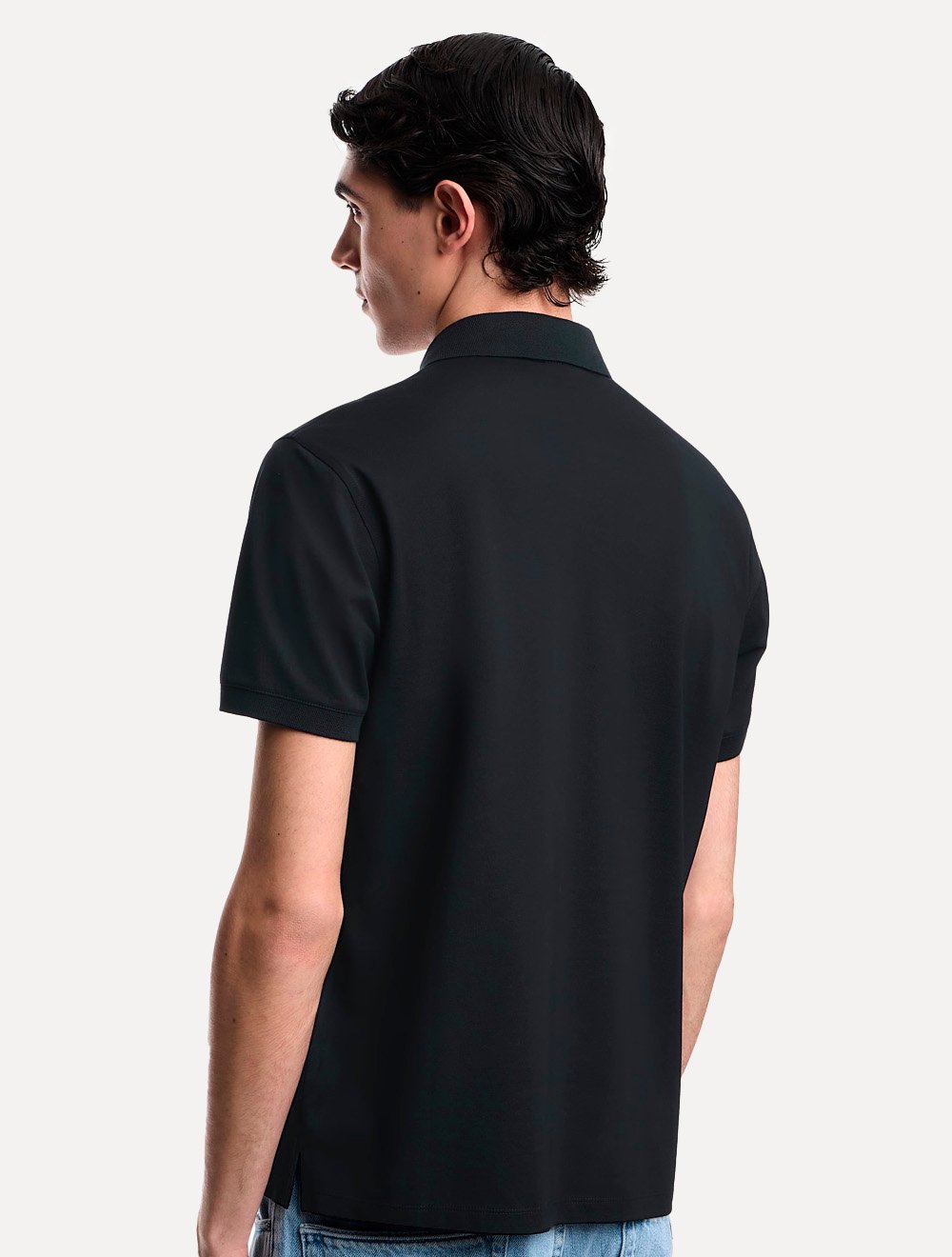 Camisa Polo Empório Armani Masculina Embossed EA Logo Embroidery Azul Marinho