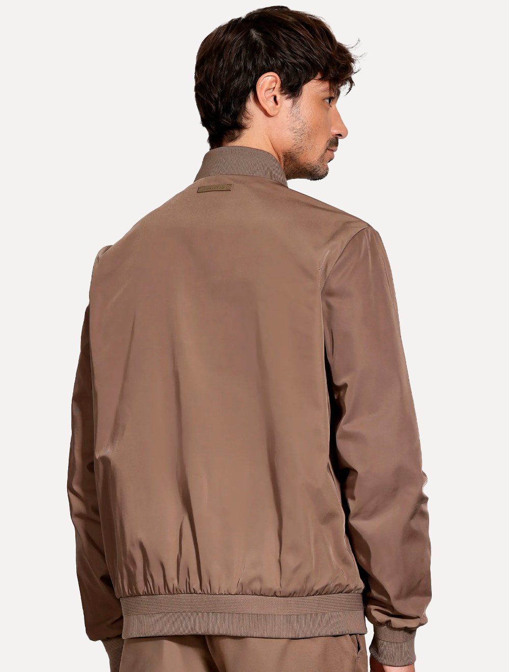 Jaqueta Aramis Masculina Nylon Bomber Liquid Repeller Marrom
