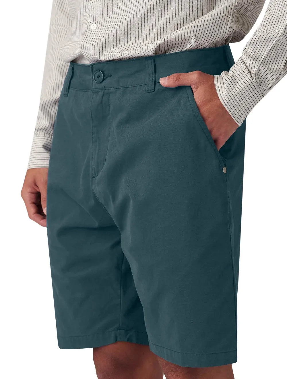 Bermuda Osklen Masculina Alfaiataria Cotton Blithe Azul Índigo