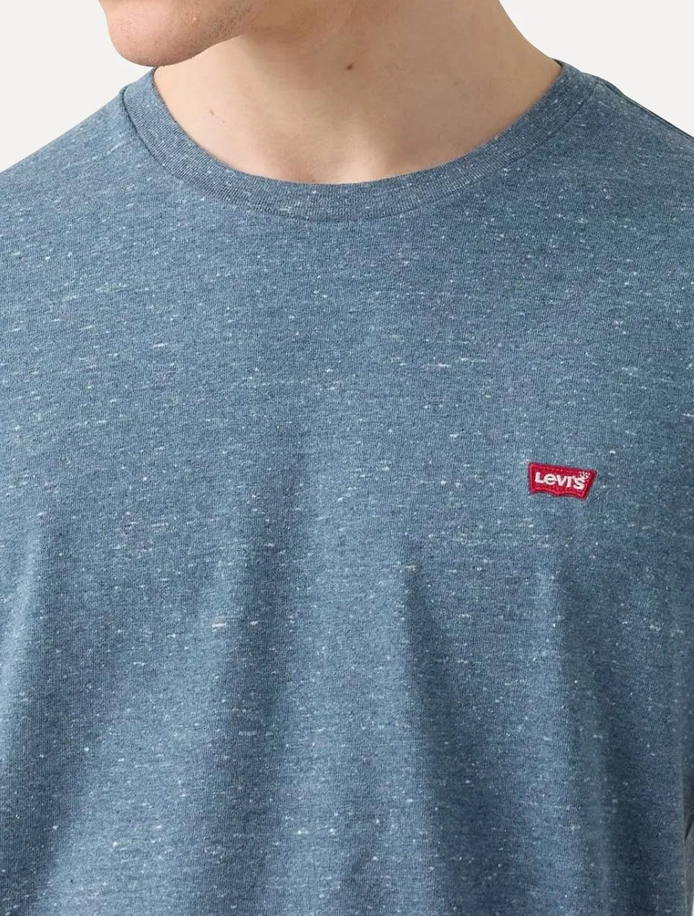 Camiseta Levis Classic SS Original Housemark Lines Azul Médio