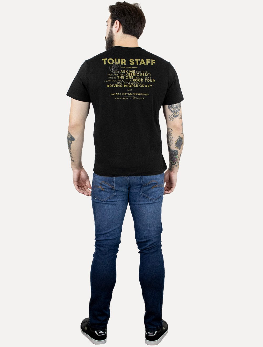 Camiseta Ellus Masculina Cotton Fine Tour Staff Classic Preta
